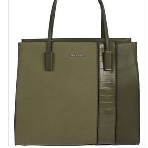 New khaki handbag